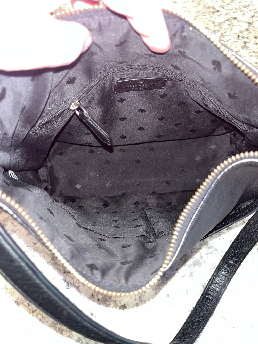 kate spade New York Black Leather Shoulder Bag